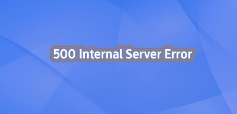 500 Internal Server Error