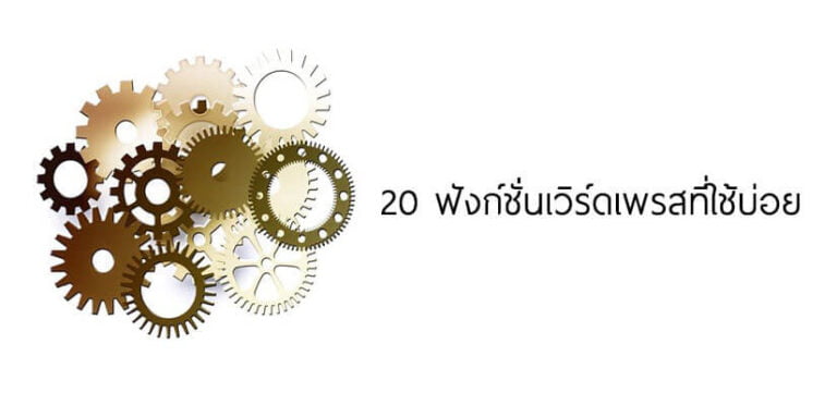 ฟังก์ชั่นเวิร์ดเพรส