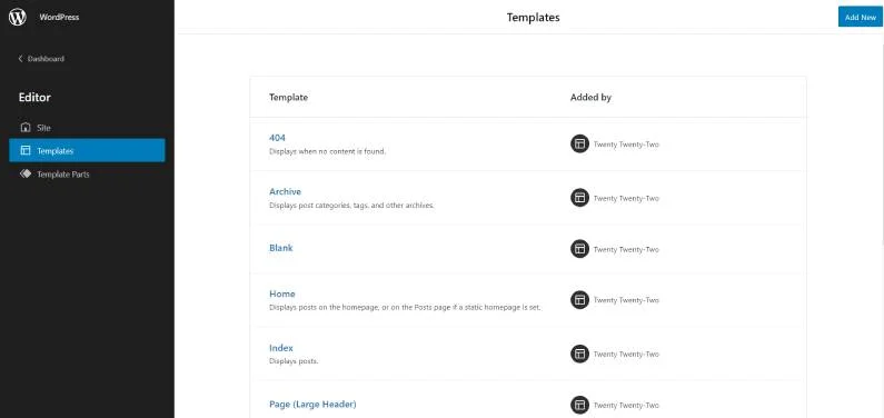 WordPress Template