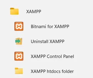 เปิดโปรแกรม Xampp ที่ Start Up
